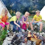 Lagerfeuer im Sommer in Achtrup